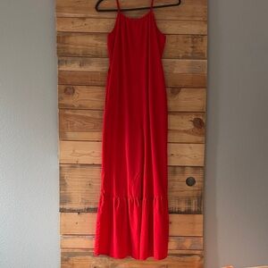 Red Ruffle Romper